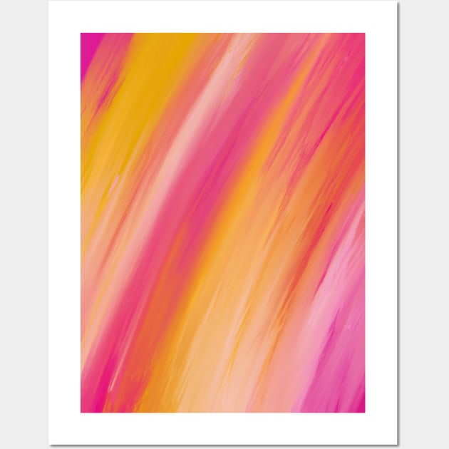 Pink and Gold Wall Art by kennaplate